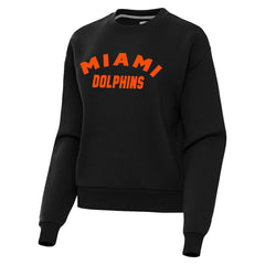 Miami Dolphins Antigua Women's Victory Sweatshirt Black - NFL