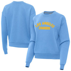 Los Angeles Chargers Antigua Women's Victory Sweatshirt Powder Blue - NFL
