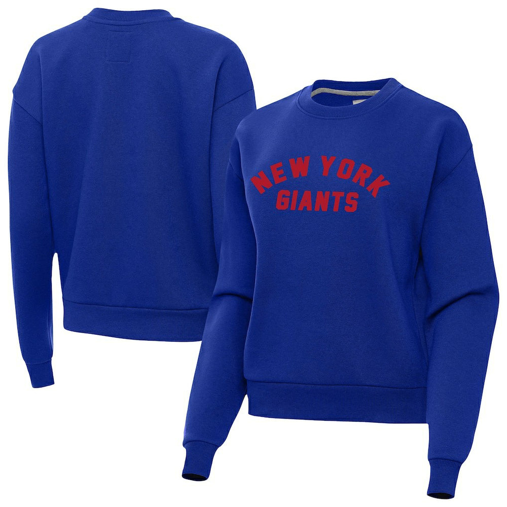 New York Giants Antigua Women's Victory Sweatshirt Royal - NFL