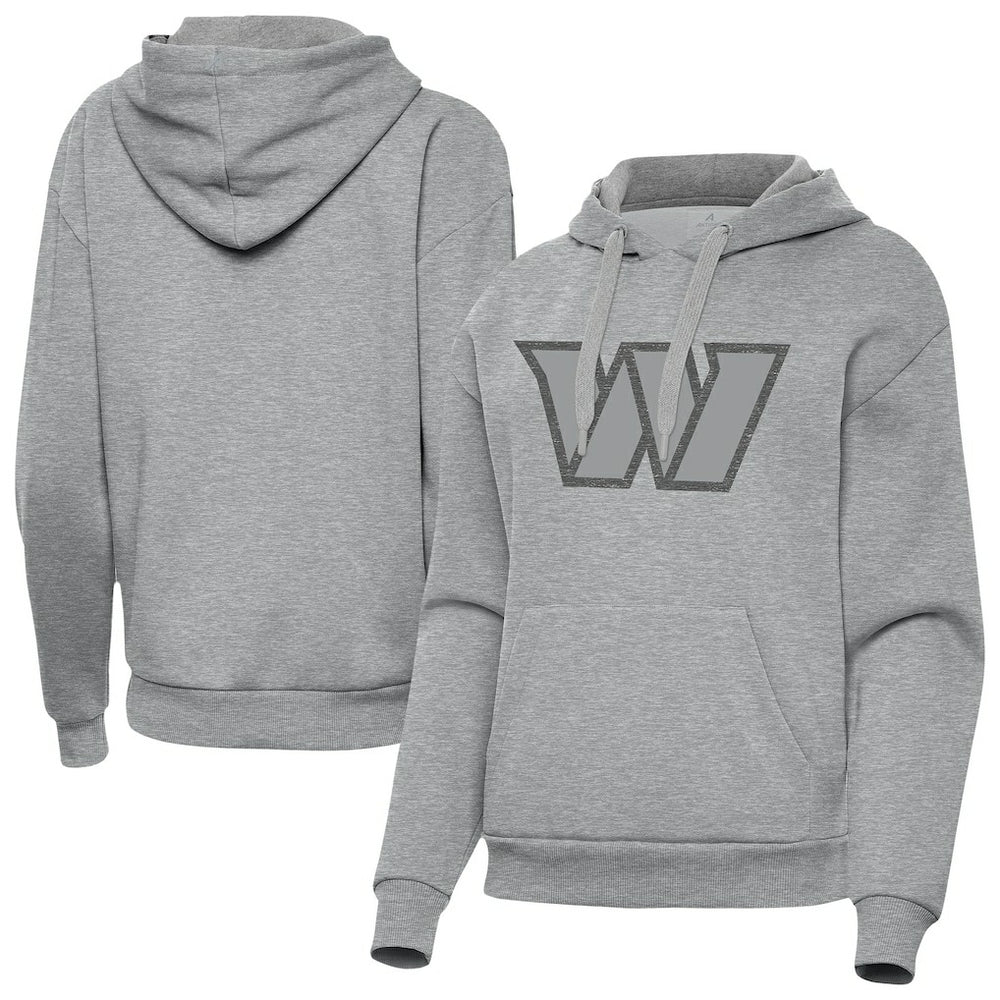 Washington Commanders Antigua Women's Victory Hoodie Heather Gray - NFL