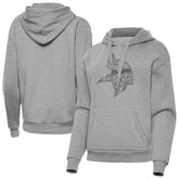 Minnesota Vikings Antigua Women's Victory Hoodie Heather Gray - NFL