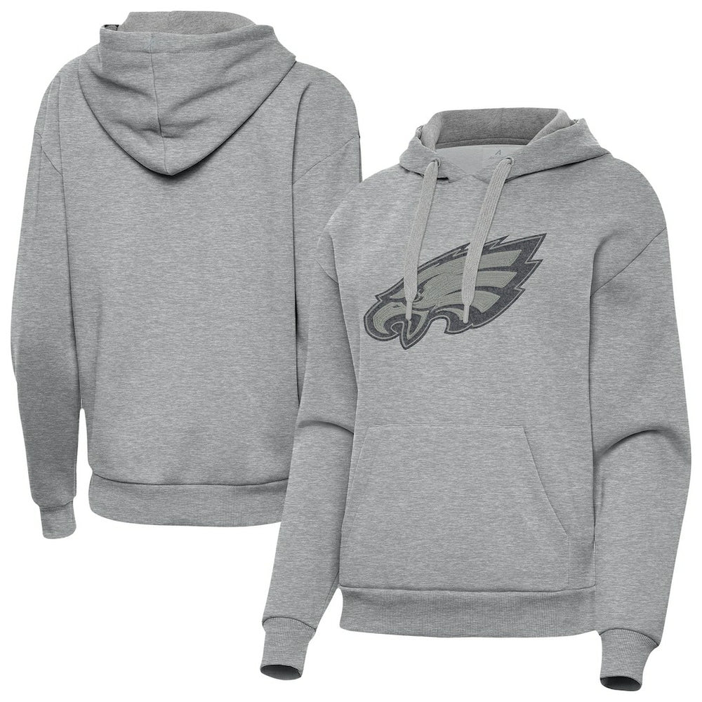 Philadelphia Eagles Antigua Women's Victory Hoodie Heather Gray - NFL