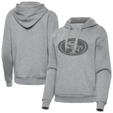 San Francisco 49ers Antigua Women's Victory Hoodie Heather Gray - NFL