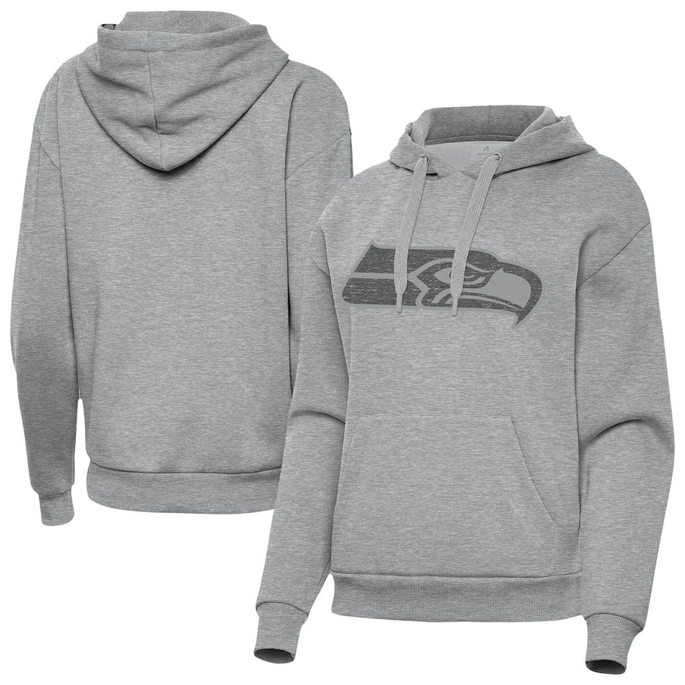 Seattle Seahawks Antigua Women's Victory Hoodie Heather Gray - NFL
