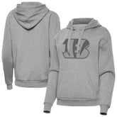 Cincinnati Bengals Antigua Women's Victory Hoodie Heather Gray - NFL
