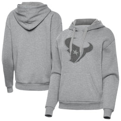 Houston Texans Antigua Women's Victory Hoodie Heather Gray - NFL