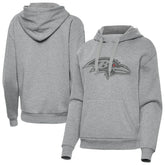 Baltimore Ravens Antigua Women's Victory Hoodie Heather Gray - NFL