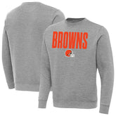 Cleveland Browns Antigua Victory Sweatshirt Heather Gray - NFL