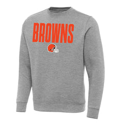 Cleveland Browns Antigua Victory Sweatshirt Heather Gray - NFL