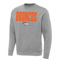Denver Broncos Antigua Victory Sweatshirt Heather Gray - NFL