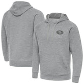 San Francisco 49ers Antigua Victory Hoodie Heather Gray - NFL