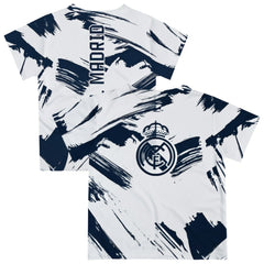 Real Madrid Vive La Fete Youth Paint Brush T-Shirts - White