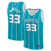 Fanatics - Liam McNeeley Charlotte Hornets Fast Break Replica Jersey - Teal - Icon Edition