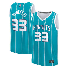 Fanatics - Liam McNeeley Charlotte Hornets Fast Break Replica Jersey - Teal - Icon Edition