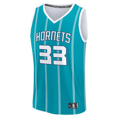 Fanatics - Liam McNeeley Charlotte Hornets Fast Break Replica Jersey - Teal - Icon Edition