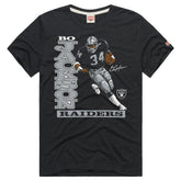 Bo Jackson Las Vegas Raiders Homage Unisex Retired Player Classic Caricature T-Shirt Charcoal - NFL