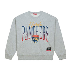 Florida Panthers - Mitchell & Ness Women's Hockey Night Sweatshirt Heather Gray