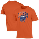 Edmonton Oilers - Champion Helmet T-Shirt Orange