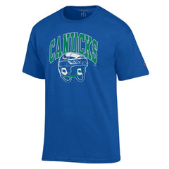 Vancouver Canucks - Champion Helmet T-Shirt Royal