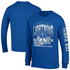 Tampa Bay Lightning - Champion Long Sleeve Jersey T-Shirt Royal