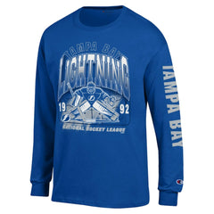 Tampa Bay Lightning - Champion Long Sleeve Jersey T-Shirt Royal