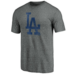 Los Angeles Dodgers Weathered Logo Tri-Blend T-Shirt On Sale