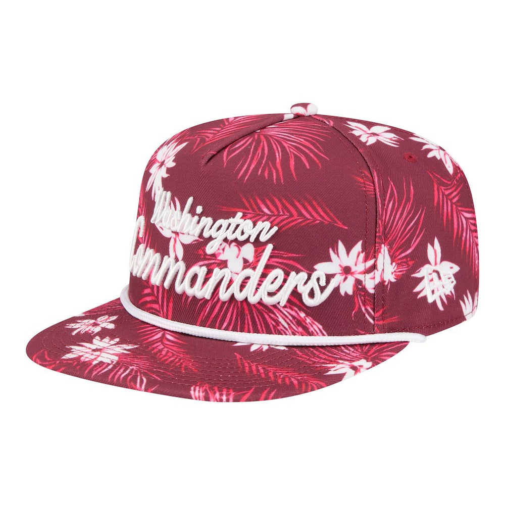 Washington Commanders New Era Palm Print A-Frame 9FIFTY Snapback Hat Burgundy - NFL