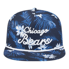 Chicago Bears New Era Palm Print A-Frame 9FIFTY Snapback Hat Navy - NFL