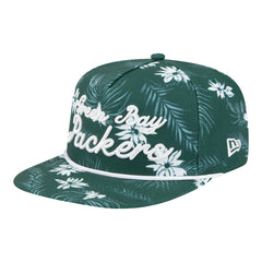 Green Bay Packers New Era Palm Print A-Frame 9FIFTY Snapback Hat Green - NFL