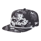 Las Vegas Raiders New Era Palm Print A-Frame 9FIFTY Snapback Hat Black - NFL
