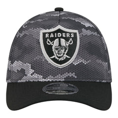 Las Vegas Raiders New Era Camo A-Frame 39THIRTY Flex Hat Black - NFL