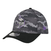 Minnesota Vikings New Era Camo A-Frame 39THIRTY Flex Hat Black - NFL