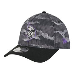 Minnesota Vikings New Era Camo A-Frame 39THIRTY Flex Hat Black - NFL