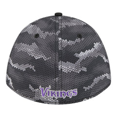 Minnesota Vikings New Era Camo A-Frame 39THIRTY Flex Hat Black - NFL
