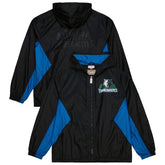 Mitchell & Ness - Minnesota Timberwolves Playmaker Full-Zip Hooded Windbreaker Jacket - Black