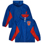 Mitchell & Ness - New York Knicks Playmaker Full-Zip Hooded Windbreaker Jacket - Blue
