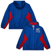 Mitchell & Ness - Denver Nuggets Playmaker Full-Zip Hooded Windbreaker Jacket - Blue