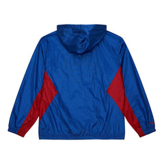 Mitchell & Ness - Detroit Pistons Playmaker Full-Zip Hooded Windbreaker Jacket - Blue