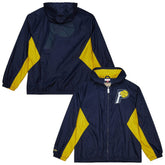 Mitchell & Ness - Indiana Pacers Playmaker Full-Zip Hooded Windbreaker Jacket - Navy