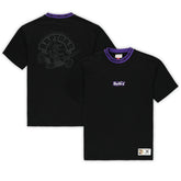 Mitchell & Ness - Toronto Raptors Unisex Playmaker Vintage Logo T-Shirt - Black