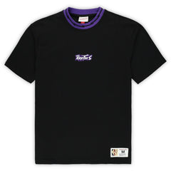 Mitchell & Ness - Toronto Raptors Unisex Playmaker Vintage Logo T-Shirt - Black