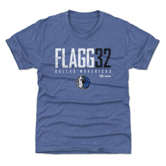 NBA - Cooper Flagg Dallas Mavericks 500 Level Youth Elite Name & Number T-Shirt - Blue
