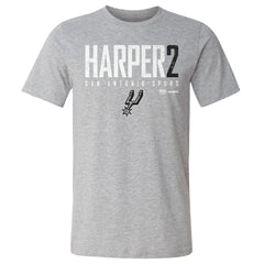 NBA - Dylan Harper San Antonio Spurs 500 Level Elite T-Shirt - Heather Gray