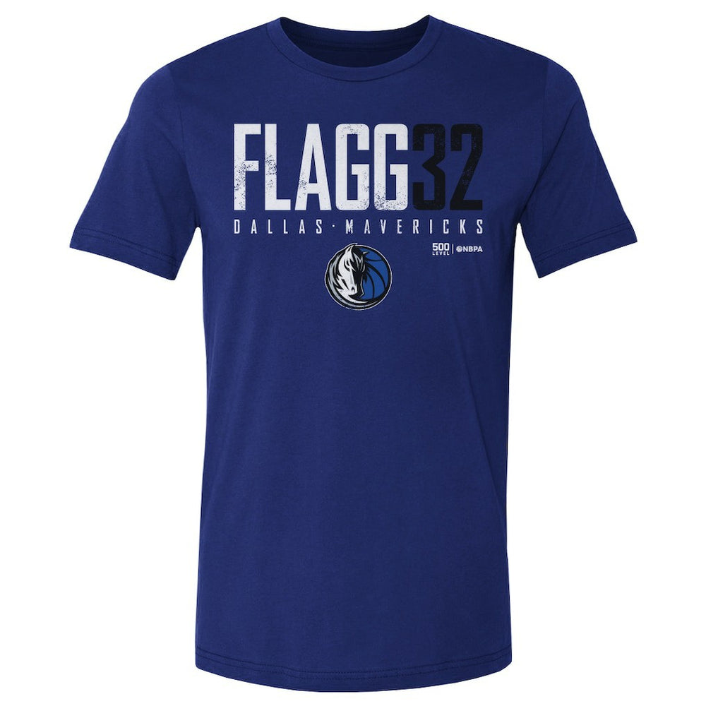 NBA - Cooper Flagg Dallas Mavericks 500 Level Elite T-Shirt - Blue