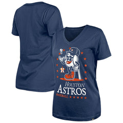 Houston Astros New Era Women's Little Miss 2 V-Neck T-Shirt Lifestyle