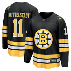 Casey Mittelstadt Boston Bruins Fanatics Home Breakaway Player Jersey Black