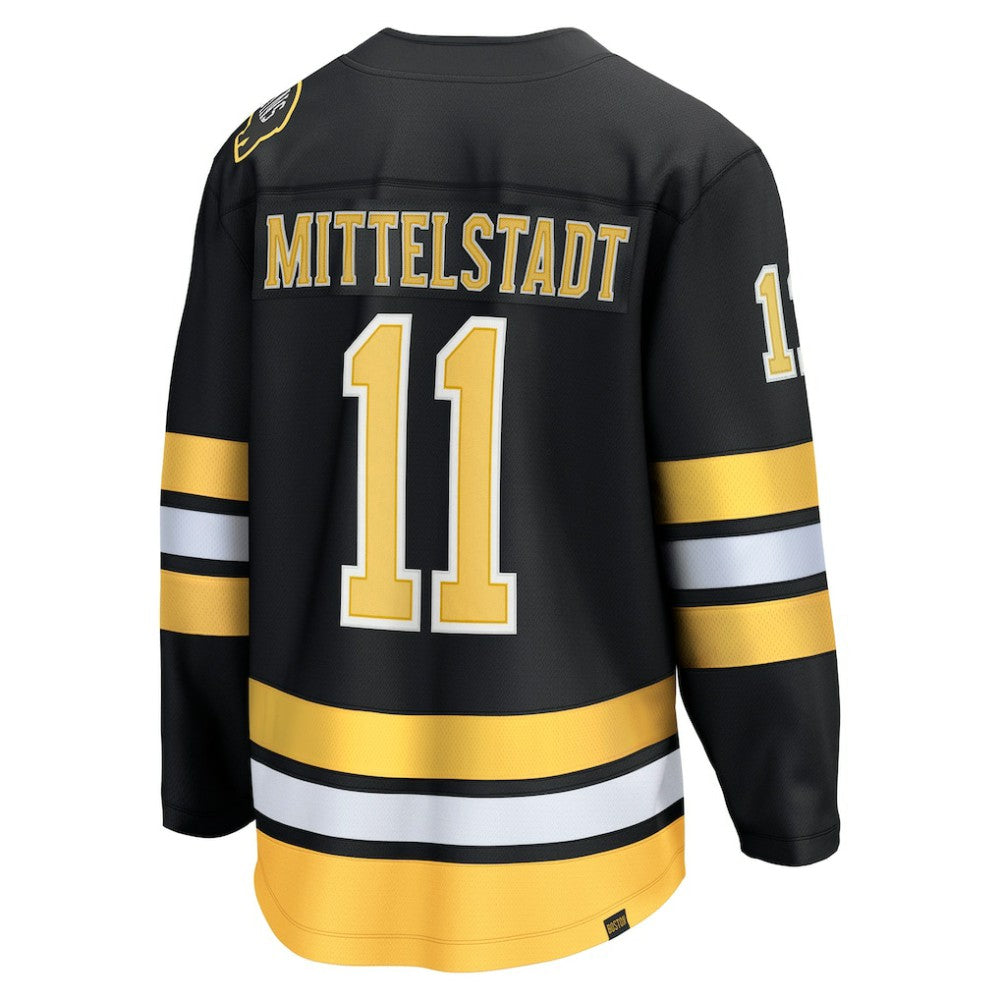 Casey Mittelstadt Boston Bruins Fanatics Home Breakaway Player Jersey - Black | NHL Jerseys