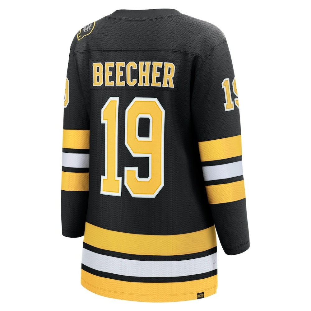 John Beecher Boston Bruins Fanatics Women's Home Breakaway Player Jersey - Black | NHL Jerseys