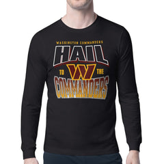 Washington Commanders Starter Comic Style Slogan Long Sleeve T-Shirt Black - NFL