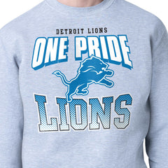 Detroit Lions Starter Comic Style Sweatshirt Gray - NFL